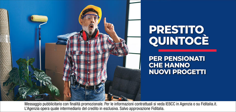 Agenzia Assifinance Fiditalia | Rimini, Savignano sul Rubicone, Ravenna, Pesaro, Cesena | Cessione del Quinto Quintocè - Un consulente dedicato per i progetti di dipendenti e pensionati. Messaggio pubblicitario con finalità promozionale. Per le informazioni contrattuali si veda IEBCC in Agenzia o su Fiditalia. it. L’Agenzia opera quale intermediario del credito in esclusiva. Salvo approvazione Fiditalia.